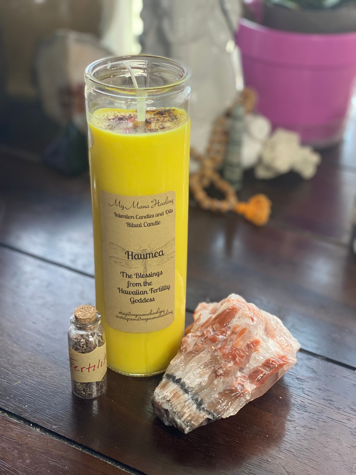 Fertility Candle Haumea, The Hawaiian Goddess of Fertility & Childbirth