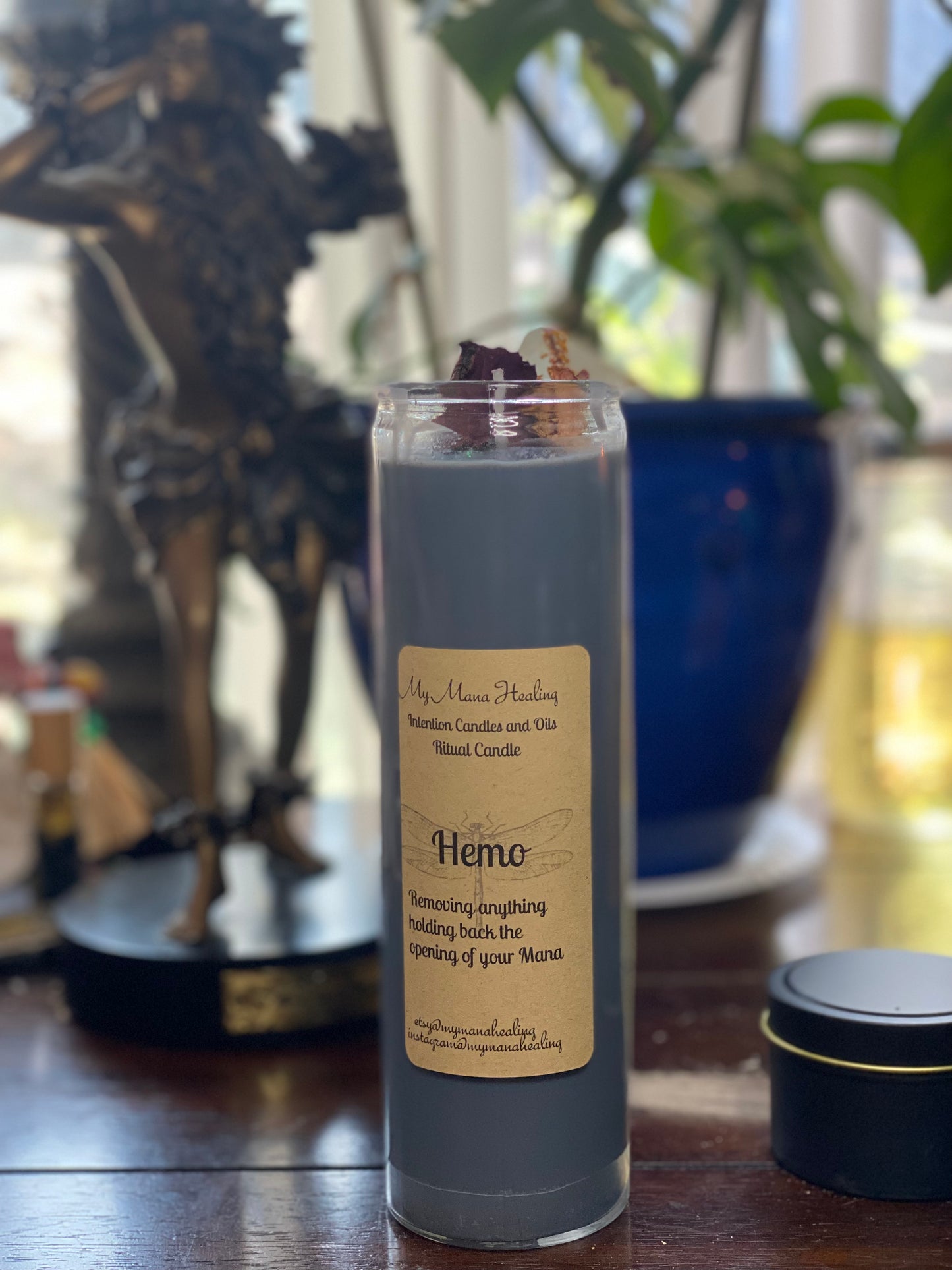 Hemo “To Remove” Hawaiian Ritual Candle with Hibiscus, Lavender & Palo Santo