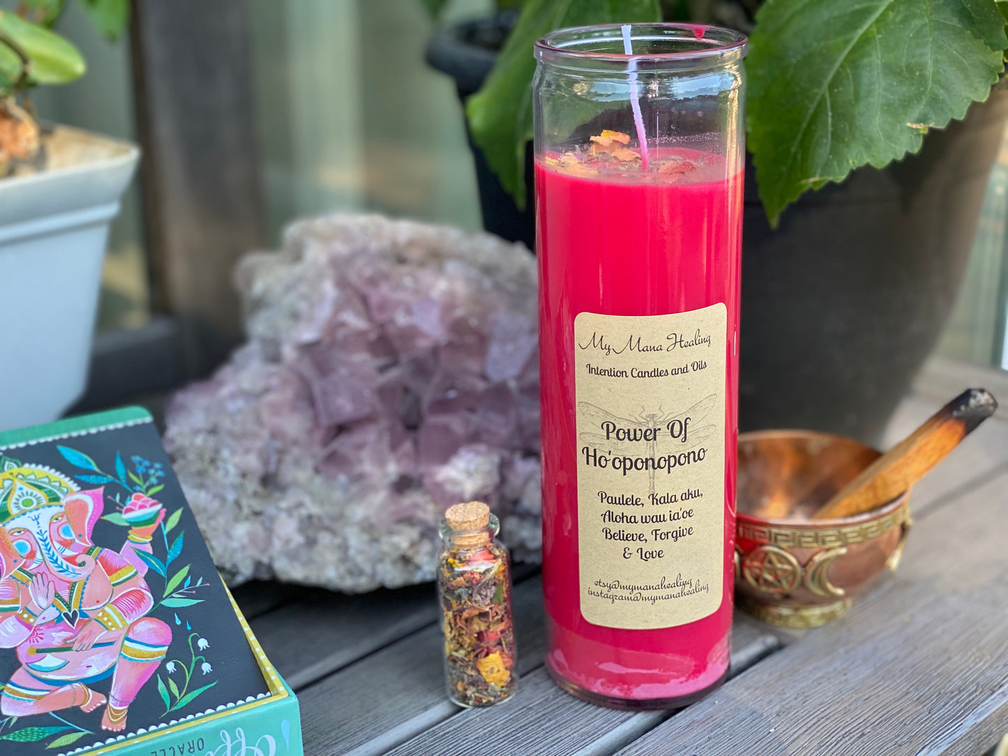 Power of Ho’oponopono Intention Candle. Use this powerful Hawaiian prayer candle for healing